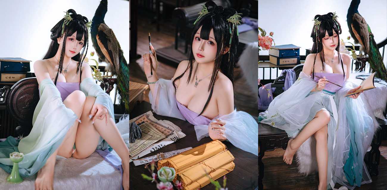 极品福利姬【日奈娇】汉服古装诱惑写真流出，白嫩巨乳挑逗镜头淫荡本色撩爆全网